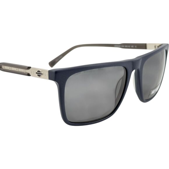 Harley Davidson HD0934X Mens Plastic Sunglass 91A Matte Blue 55-19 w Case - Picture 5 of 5